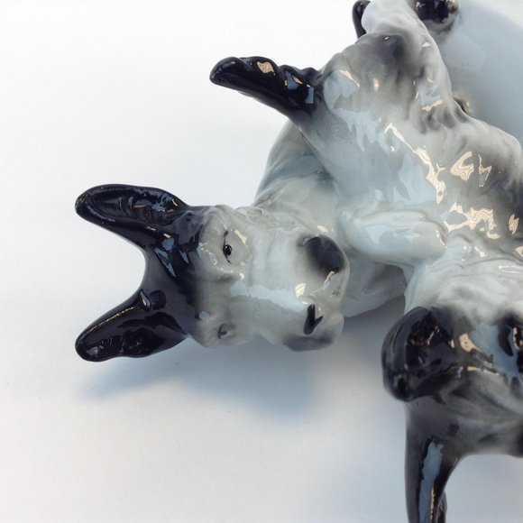 Carl Scheidig Germany Porcelain Scottish Terrier Scottie Schnauzer Dogs - Picture 15 of 16